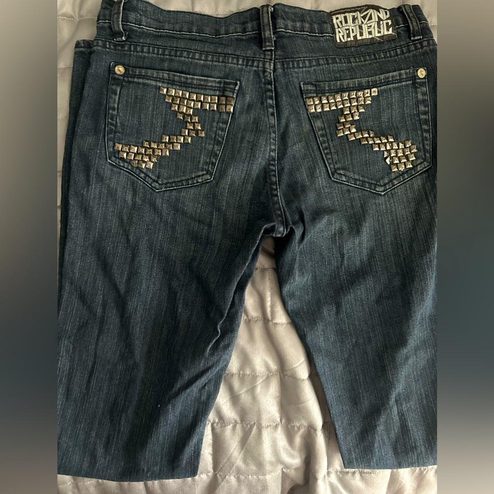 ROCK & REPUBLIC dark blue jeans